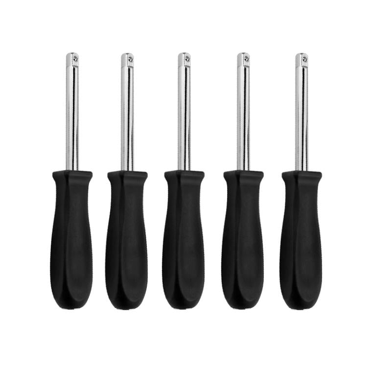 5pcs tige d'extension pour clé à douille, outil de réparation combiné, 1/4x150mm chromé, 1/4x150mm zingué