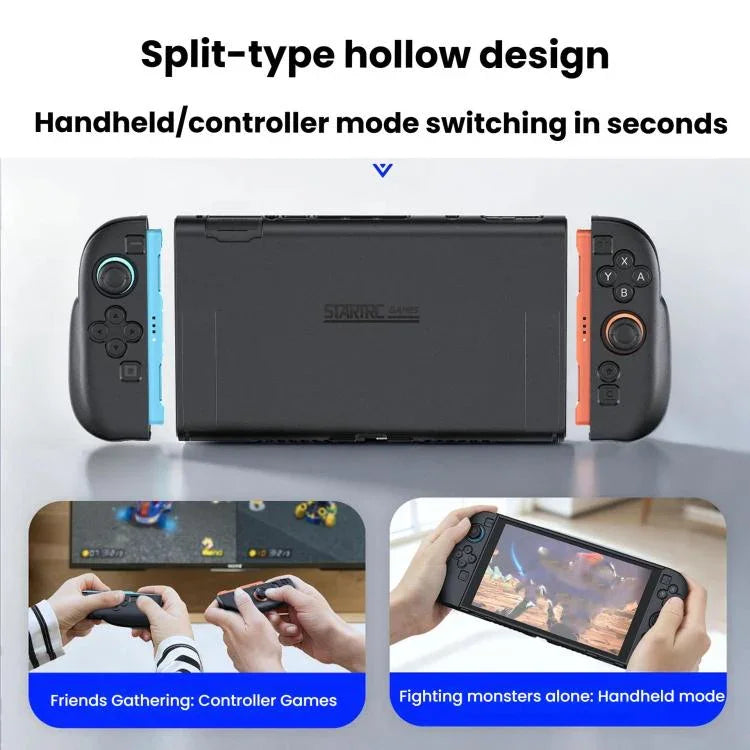 For Nintendo Switch 2 STARTRC GAMES Handheld Protective Case Split Dual Grip Case, Split Dual Grip Case