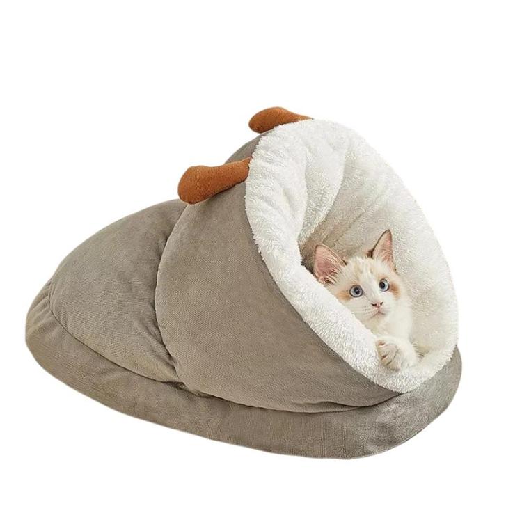 Slipper-Style Cat Ced Winter Warm Semi-Enclosed Thickened Mat, S, M, L