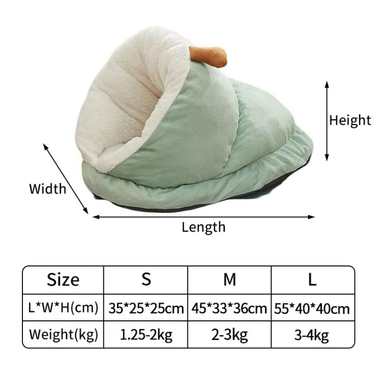 Slipper-Style Cat Ced Winter Warm Semi-Enclosed Thickened Mat, S, M, L