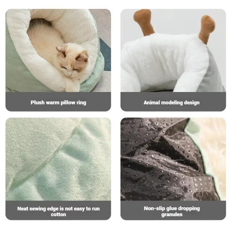 Slipper-Style Cat Ced Winter Warm Semi-Enclosed Thickened Mat, S, M, L