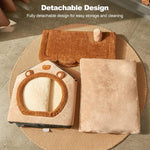 All-Season Removable And Washable Enclosed Warm Cat Bed, S, M, L