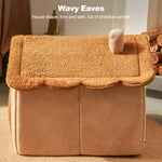 All-Season Removable And Washable Enclosed Warm Cat Bed, S, M, L