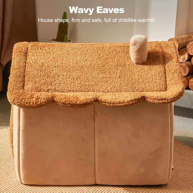 All-Season Removable And Washable Enclosed Warm Cat Bed, S, M, L