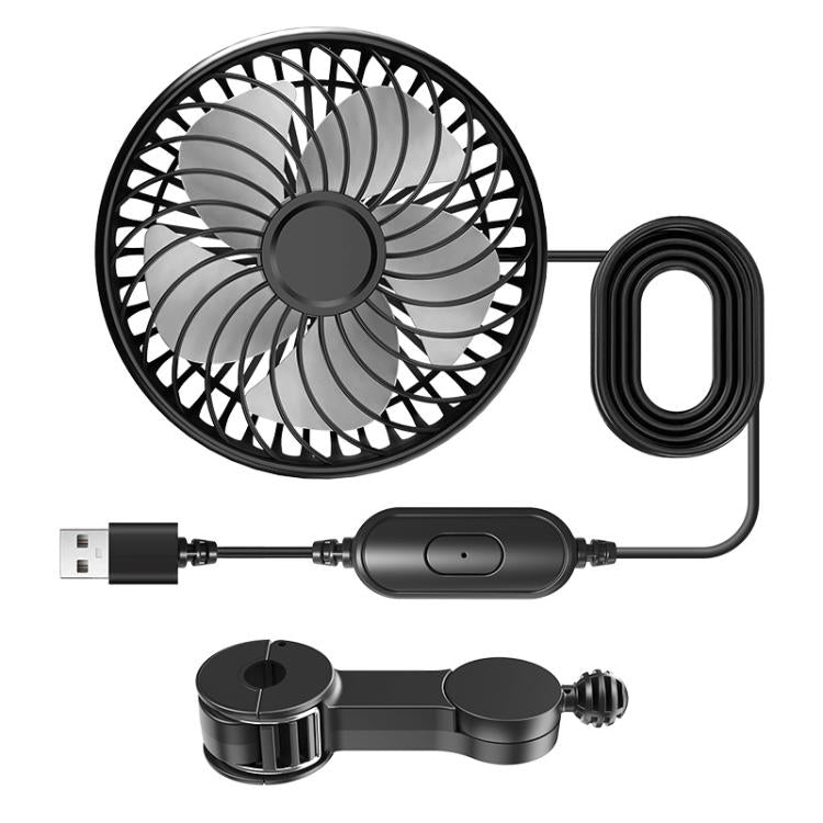 Car Rear USB Silent Three-Speed Adjustable Fan