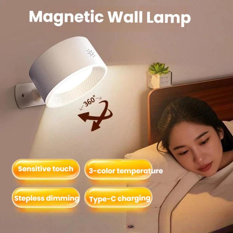 Magnetic 360-degree Rotating Rechargeable Wall Light Night Light for Cabinets, Closet, Hallway, Infrared Remote Control Version 1200mAh, Infrared Remote Control Version 4000mAh, Human Body Sensor Version 1200mAh, Human Body Sensor Version 4000mAh