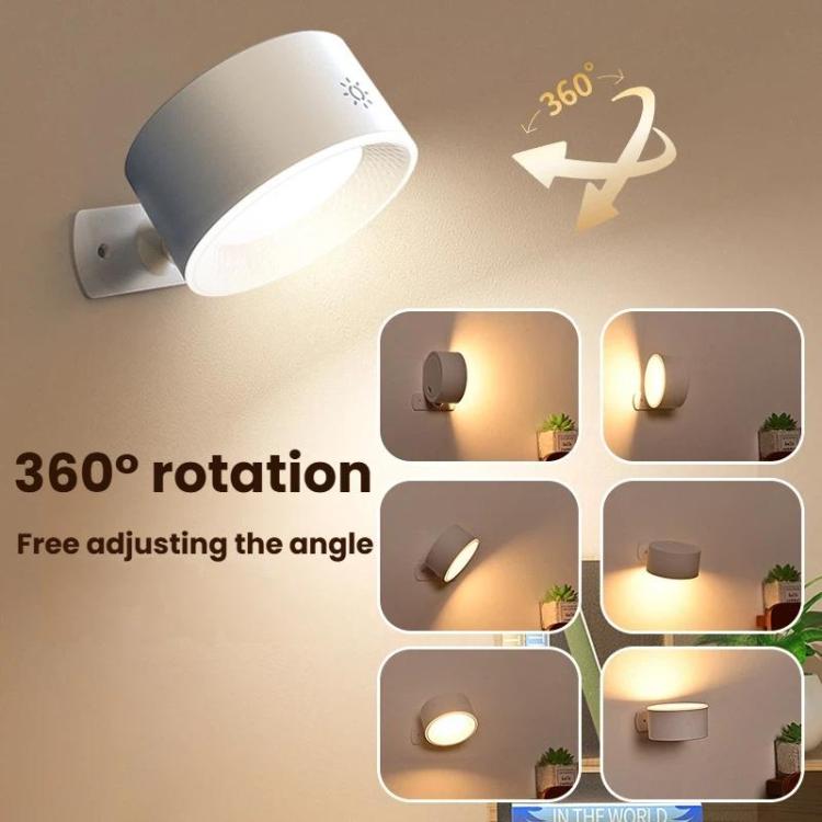 Magnetic 360-degree Rotating Rechargeable Wall Light Night Light for Cabinets, Closet, Hallway, Infrared Remote Control Version 1200mAh, Infrared Remote Control Version 4000mAh, Human Body Sensor Version 1200mAh, Human Body Sensor Version 4000mAh
