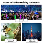 8x HD Low-Light Night Vision Mini Monocular Portable Metal Compact Angled Monocular, Single, With Phone Holder, With Phone Holder And Tripod