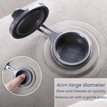 TRAELSKY Flocking PVC Inflatable Footstool Airplane Train Car Footrest Office Nap Footrest With Inflatable Bag, 2 Layer, 3 Layer, Adjustable Height Dual Valve