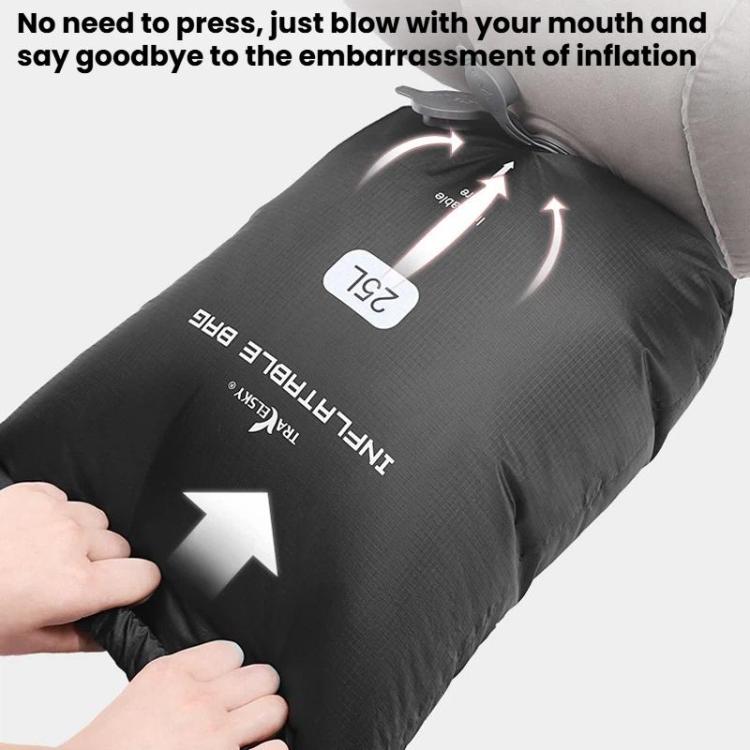 TRAELSKY Flocking PVC Inflatable Footstool Airplane Train Car Footrest Office Nap Footrest With Inflatable Bag, 2 Layer, 3 Layer, Adjustable Height Dual Valve