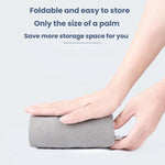 TRAELSKY Flocking PVC Inflatable Footstool Airplane Train Car Footrest Office Nap Footrest With Inflatable Bag, 2 Layer, 3 Layer, Adjustable Height Dual Valve