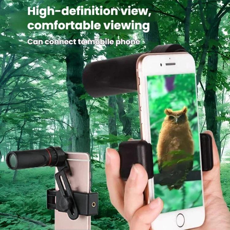 8x HD Outdoor Monocular Portable Low-Light Night Vision Phone Monocular, Single, With Phone Holder, With Phone Holder+Tripod