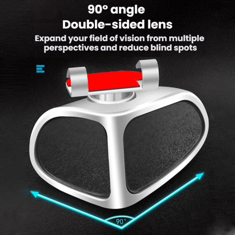 360 Degree Adjustable Wide-Angle Blind Spot Assist Mirror For Cars, Black Left, Black Right, White Left, White Right, Red Left, Red Right, Blue Left, Blue Right