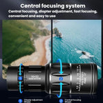 16x52 Outdoor Low-Light Night Vision Monocular Phone Photography Monocular, Single+Bag, With Bag+Phone Holder, With Bag+Phone Holder+Tripod
