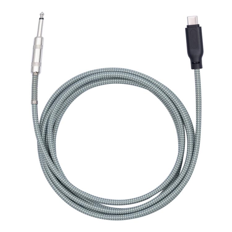 6.35mm Male To TYPE-C Male Electric Guitar Mobile Phone Computer Recording Audio Cable, 1m, 2m, 3m, 5m