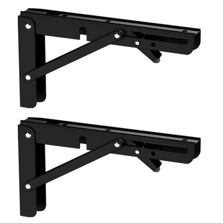 2pcs Foldable Triangle Bracket Wall-Mounted Storage Shelf Shelf Bracket, White 20cm, White 25cm, White 30cm, White 35cm, White 40cm, White 45cm, White 50cm, Black 20cm, Black 25cm, Black 30cm, Black 35cm, Black 40cm, Black 45cm, Black 50cm             ...