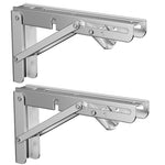 2pcs Foldable Triangle Bracket Wall-Mounted Storage Shelf Shelf Bracket, White 20cm, White 25cm, White 30cm, White 35cm, White 40cm, White 45cm, White 50cm, Black 20cm, Black 25cm, Black 30cm, Black 35cm, Black 40cm, Black 45cm, Black 50cm             ...