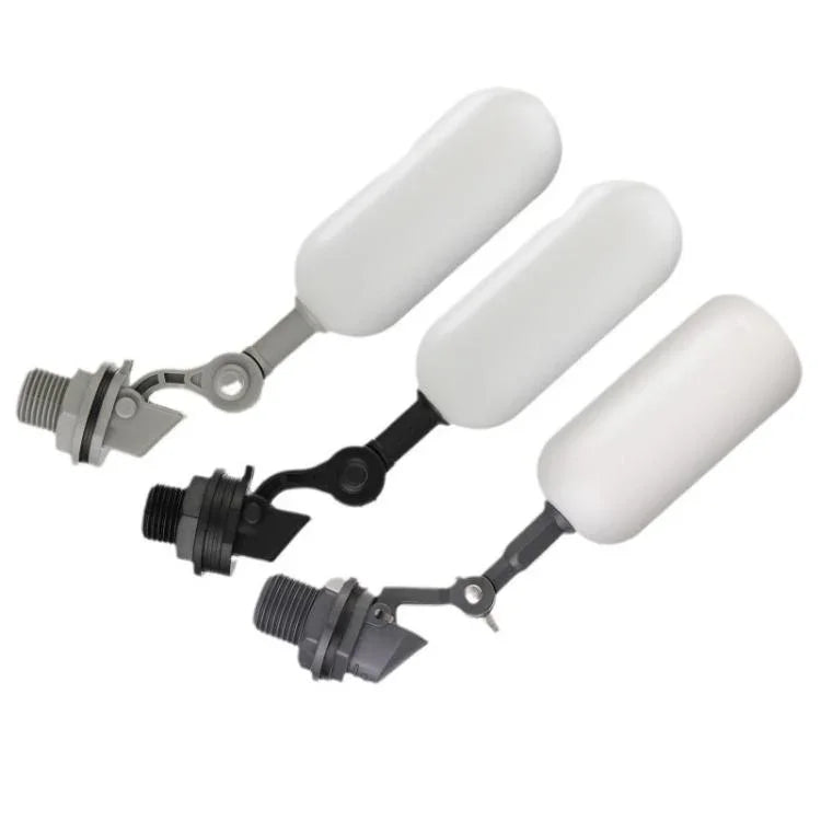 Mini Plastic Float Valve for Aquariums/Humidifiers/Small Water Tanks, 1/2 Inch/20mm Black, 1/2 Inch/20mm Gray, 1/2 Inch/20mm  With AdjustableLlock, 3/4 Inch/25mm Black, 3/4 Inch/25mm Gray