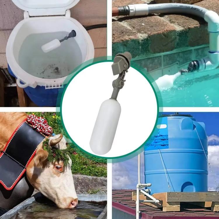 Mini Plastic Float Valve for Aquariums/Humidifiers/Small Water Tanks, 1/2 Inch/20mm Black, 1/2 Inch/20mm Gray, 1/2 Inch/20mm  With AdjustableLlock, 3/4 Inch/25mm Black, 3/4 Inch/25mm Gray