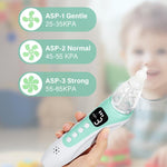 Electric Baby Nasal Aspirator with 3 Food-Grade Silicone Tips, Soothing Piano Music & Soft LED Lights