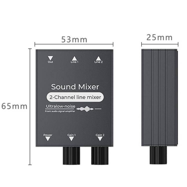 3.5mm Audio Switcher Selector Dual 3.5mm AUX Inputs To Single Output With Independent Volume Control, 3.5mm AUX Inputs To 1 Output