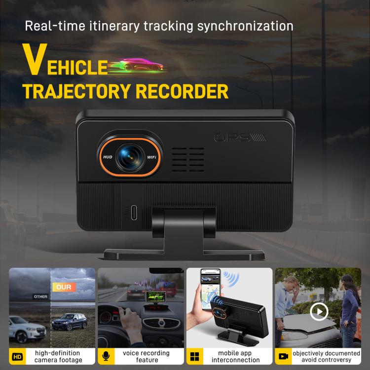 5 Inch 1080P Car Camera With WIFI HUD Display Car DVRs, L5965