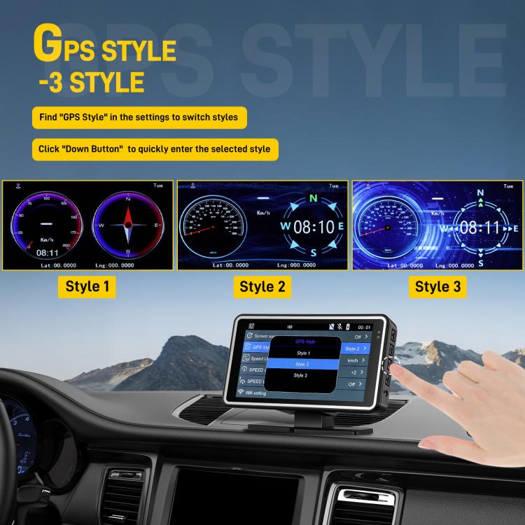 5 Inch 1080P Car Camera With WIFI HUD Display Car DVRs, L5965