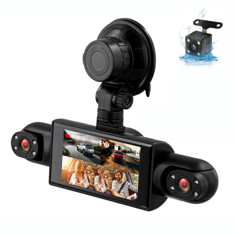 3 Inch 1080P Car Dash Cam With Four Lenses 480P Interior Left Right Rear Cameras, L5972