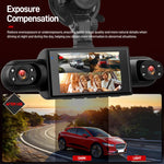 3 Inch 1080P Car Dash Cam With Four Lenses 480P Interior Left Right Rear Cameras, L5972