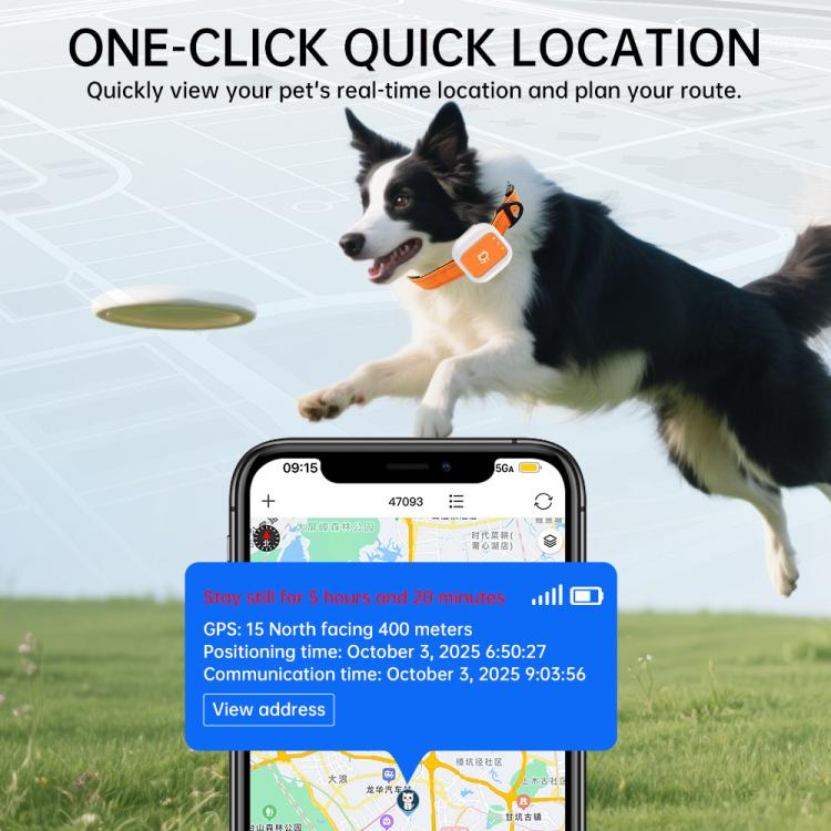 Real-Time GPS/WIFI Location SOS Distress Electronic Fence Alert Pet Collar