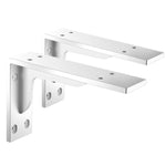 2pcs Triangle Support Bracket Wall-Mounted Right-Angle Iron Bracket, 14.5cm Black, 19cm Black, 24cm Black, 29.2cm Black, 34.3cm Black, 39.2cm Black, 44.3cm Black, 14.5cm White, 19cm White, 24cm White, 29.2cm White, 34.3cm White, 39.2cm White, 44.3cm White