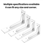 2pcs Triangle Support Bracket Wall-Mounted Right-Angle Iron Bracket, 14.5cm Black, 19cm Black, 24cm Black, 29.2cm Black, 34.3cm Black, 39.2cm Black, 44.3cm Black, 14.5cm White, 19cm White, 24cm White, 29.2cm White, 34.3cm White, 39.2cm White, 44.3cm White