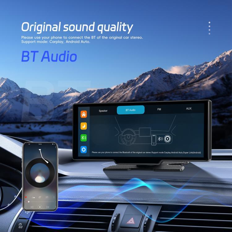 4K HD Car Recorder Car Navigator Carplay Car Center Monitor, A4473