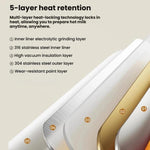 Portable Baby Bottle Warmer 15000mAh Wireless Smart Heating Cup with Adjustable Temp & Constant 48H Warm, IPX6 Waterproof, Glass White, Glass Green