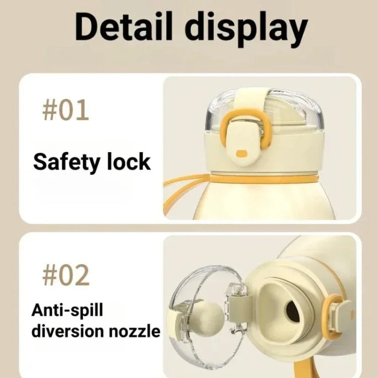 450ml Portable Wireless Baby Bottle Warmer 15000mAh Rechargeable Heating Cup 37-55 degrees, Stainless Steel, Glass