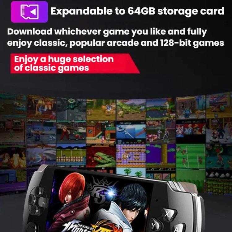 X6 Pocket Gaming Console 4.3 Inch HD Gaming Handheld, 8G With Camera, 32G No Camera