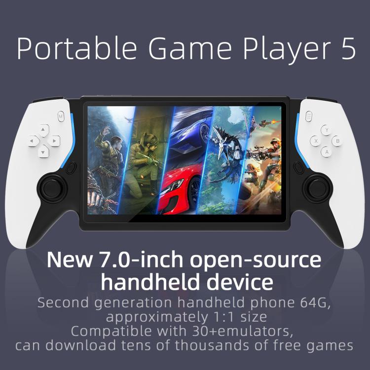 7.0 Inch Handheld Open-Source Game Console With High-Definition Arcade Battles, P5 White, P5 Black, P5 Blue Red, P5 White Doubles Version, P5 Black Doubles Version, P5 Blue Red Doubles Version