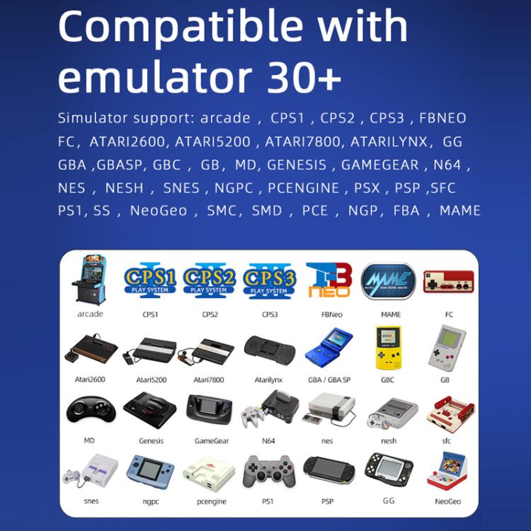 7.0 Inch Handheld Open-Source Game Console With High-Definition Arcade Battles, P5 White, P5 Black, P5 Blue Red, P5 White Doubles Version, P5 Black Doubles Version, P5 Blue Red Doubles Version