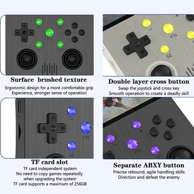 G30 HD Retro Open-Source Handheld Game Console, Linux System, Quad-Core Cortex-A35 CPU 1.5GHz, 64GB