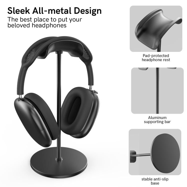 AhaStyle WG120 Single Headphone Stand Aluminum Alloy Detachable Headphone Base