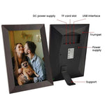 Cadre photo numérique tactile Wi-Fi 10,1 pouces, affichage intelligent, transfert de photos en mode paysage/portrait