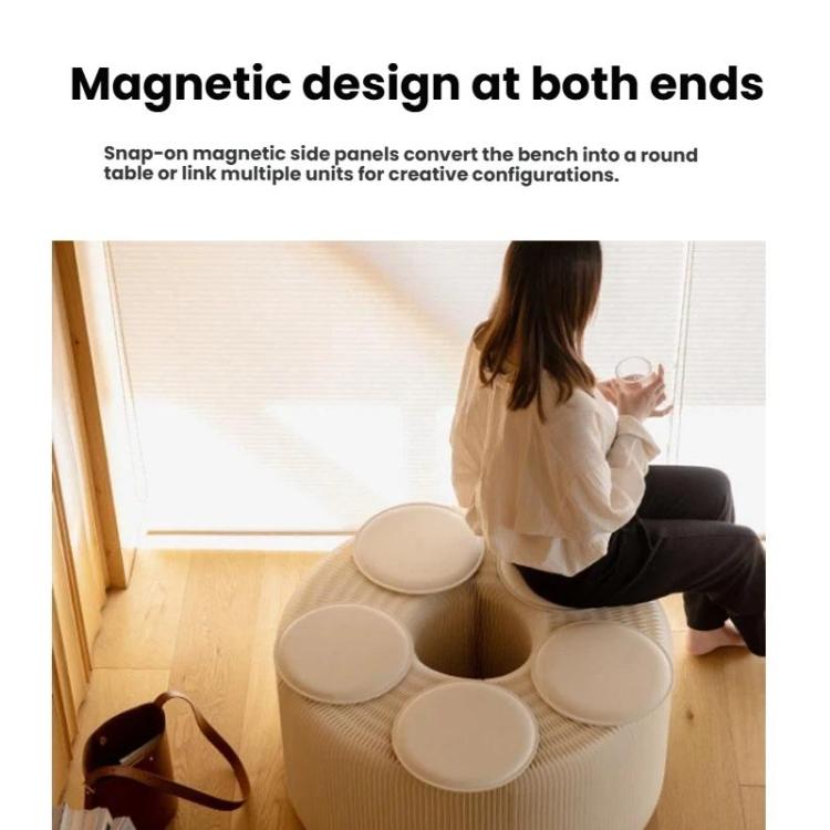 Accordion Expandable Paper Bench Folding Sofa Chair Entryway Stool, Height 30cm 3-Seater Brown, Height 30cm 6-Seater Brown, Height 30cm 9-Seater Brown, Height 44cm 3-Seater Brown, Height 44cm 6-Seater Brown, Height 44cm 9-Seater Brown                  ...