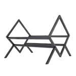 Desktop Iron Bookcase Vinyl Record Magazine Storage Rack, Iron