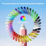 FUNJOY CH415-14 Rechargeable 3D Printing Pen With Indicator Light Kids Low Temperature 3D Stereo Pen, Pink+4 Rolls, Pink+14 Rolls, Blue+4 Rolls, Blue+14 Rolls, Purple+4 Rolls, Purple+14 Rolls