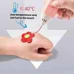 FUNJOY CH415-14 Rechargeable 3D Printing Pen With Indicator Light Kids Low Temperature 3D Stereo Pen, Pink+4 Rolls, Pink+14 Rolls, Blue+4 Rolls, Blue+14 Rolls, Purple+4 Rolls, Purple+14 Rolls