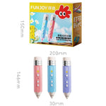 FUNJOY CH415-14 Rechargeable 3D Printing Pen With Indicator Light Kids Low Temperature 3D Stereo Pen, Pink+4 Rolls, Pink+14 Rolls, Blue+4 Rolls, Blue+14 Rolls, Purple+4 Rolls, Purple+14 Rolls