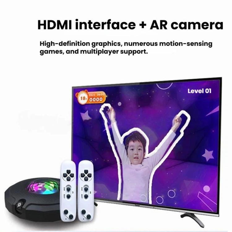 AR Motion-Sensing Dance Mat For TV & PC Wireless Dual-Player Fitness Game Pad With HDMI & 16GB Memory Card, Couple Style, Velvet Style