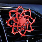 Car Air Vent Ornament With Fragrance Pads Rotating Snowflake Spider Automotive Decoration, Spider Red, Spider Sliver, Spider Blue, Spider Purple, Snowflake Red, Snowflake Sliver, Snowflake Blue, Snowflake Purple