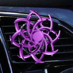 Car Air Vent Ornament With Fragrance Pads Rotating Snowflake Spider Automotive Decoration, Spider Red, Spider Sliver, Spider Blue, Spider Purple, Snowflake Red, Snowflake Sliver, Snowflake Blue, Snowflake Purple