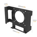 For Mac Mini M1 / M2 Under-Desk Monitor Rear Mounting Bracket, For Mac Mini M1 / M2